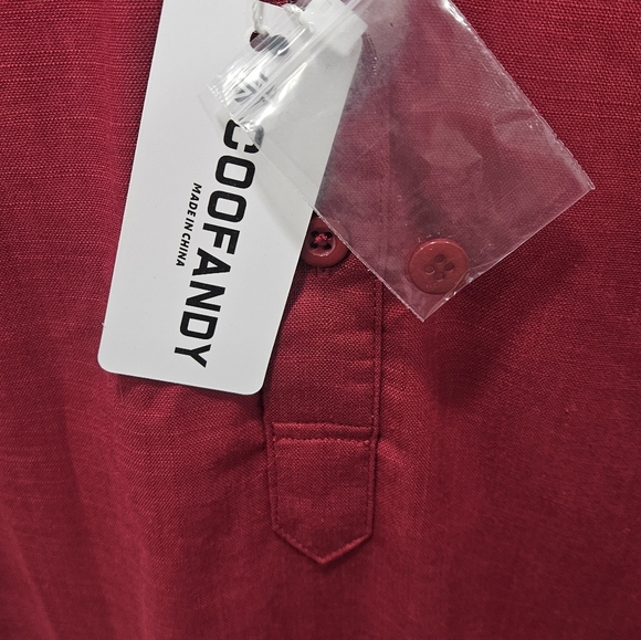 Coofandy 3/4 Button Down Lomg Sleeve - Picture 3 of 10